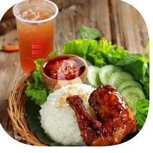 Nasi Liwet / Biasa + Ayam Bakar + Es teh