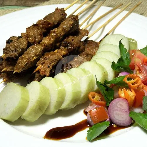 Lontong + Sate Ayam Maranggi (6 Tusuk)