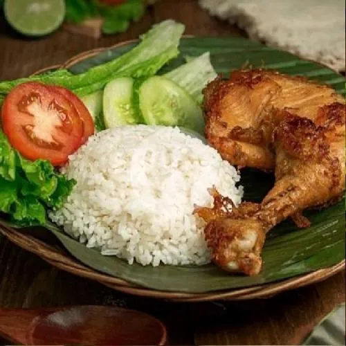 Nasi Liwet / Biasa + Ayam Negeri Semur Goreng + Sambal