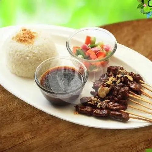 Nasi Liwet / Biasa + Sate Sapi Maranggi ( 6 Tusuk )